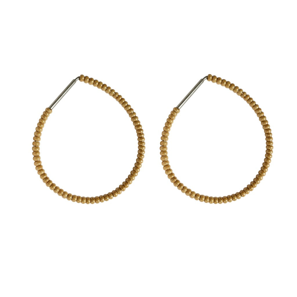 THE NEUTRAL HAND BEADED HOOPS