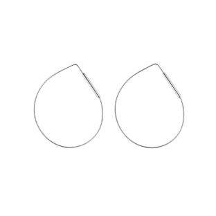 EMMANUELLE HOOPS - SILVER