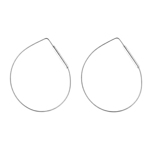 Silver Hoops
