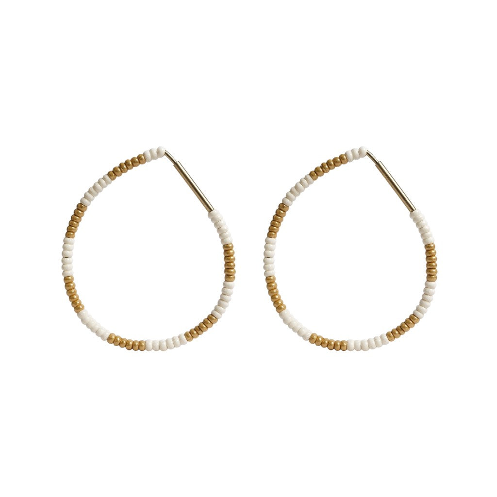 THE MULTI COLOURED HANDBEADED HOOPS