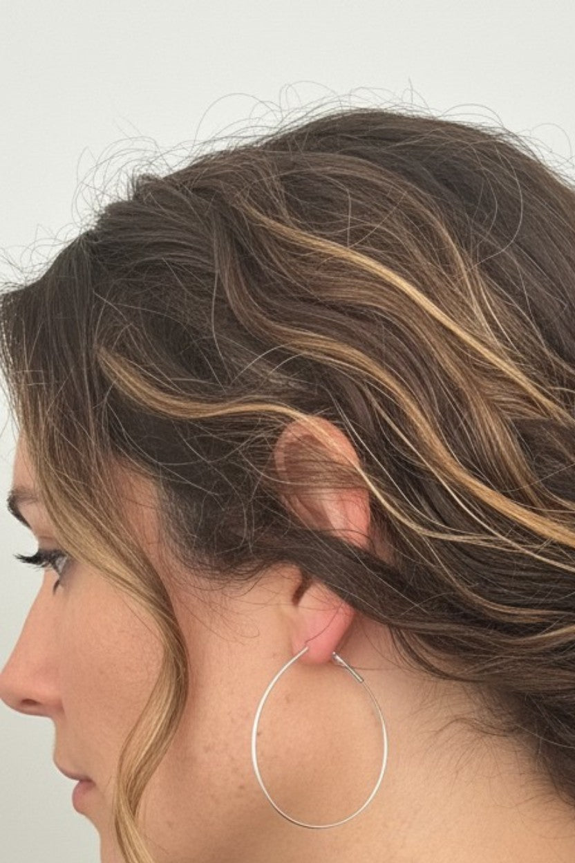Silver Hoops