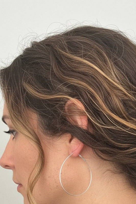 Silver Hoops