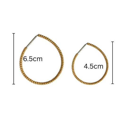 THE GOLD TEARDROP HOOPS